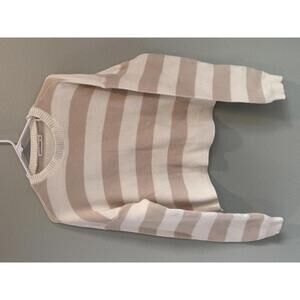 Moon & Madison Knit Striped Sweater, Size Medium